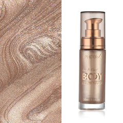 Lezero Body Shimmer Oil delivers a sun-kissed glow on skin