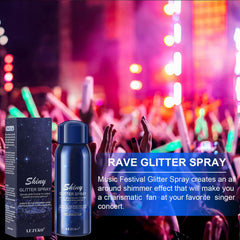 Lezero Brillo Pelo Spray: brillo rápido para cabello en eventos
