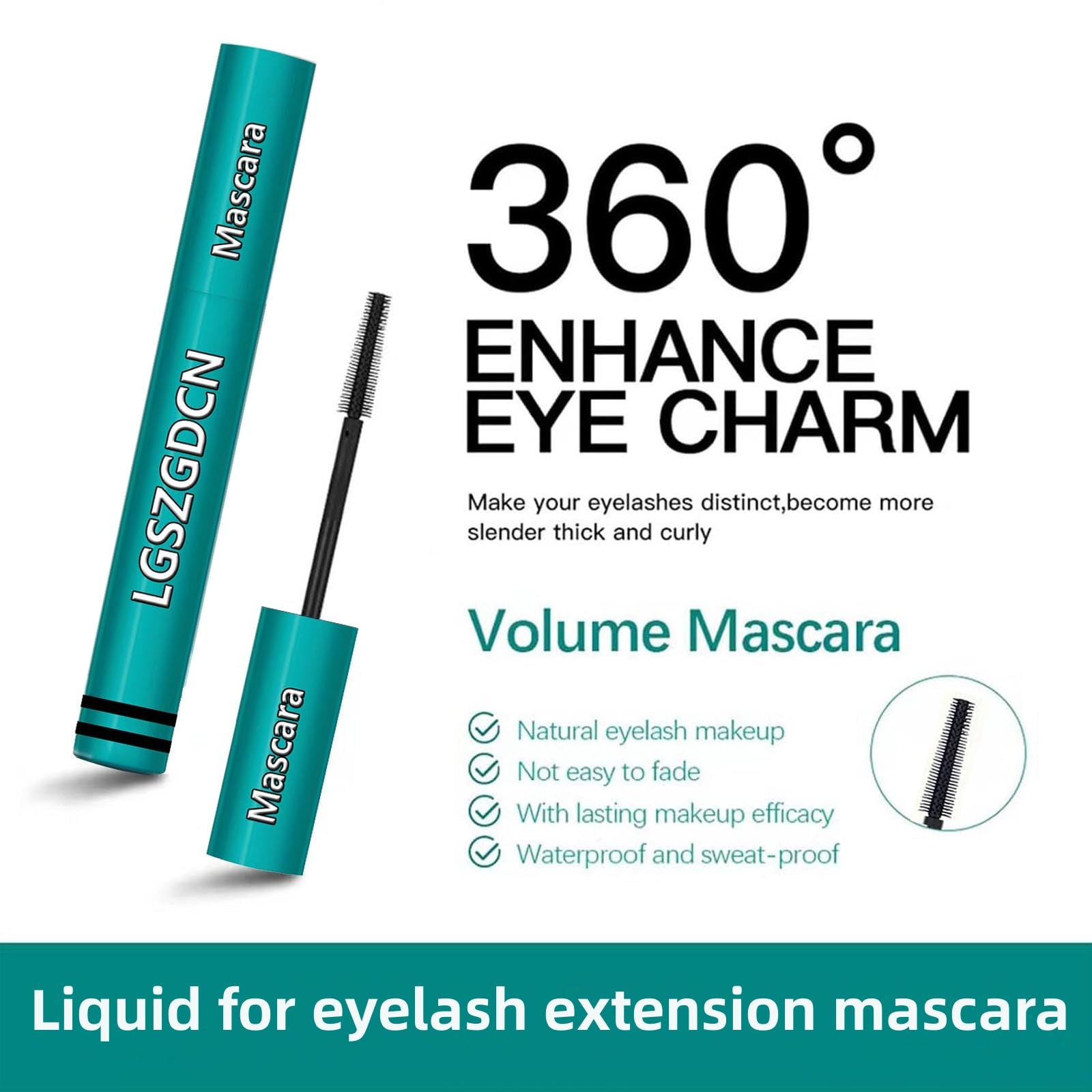 LGSZGDCN Mascara resistente al agua: perfecta para climas húmedos y actividades al aire libre