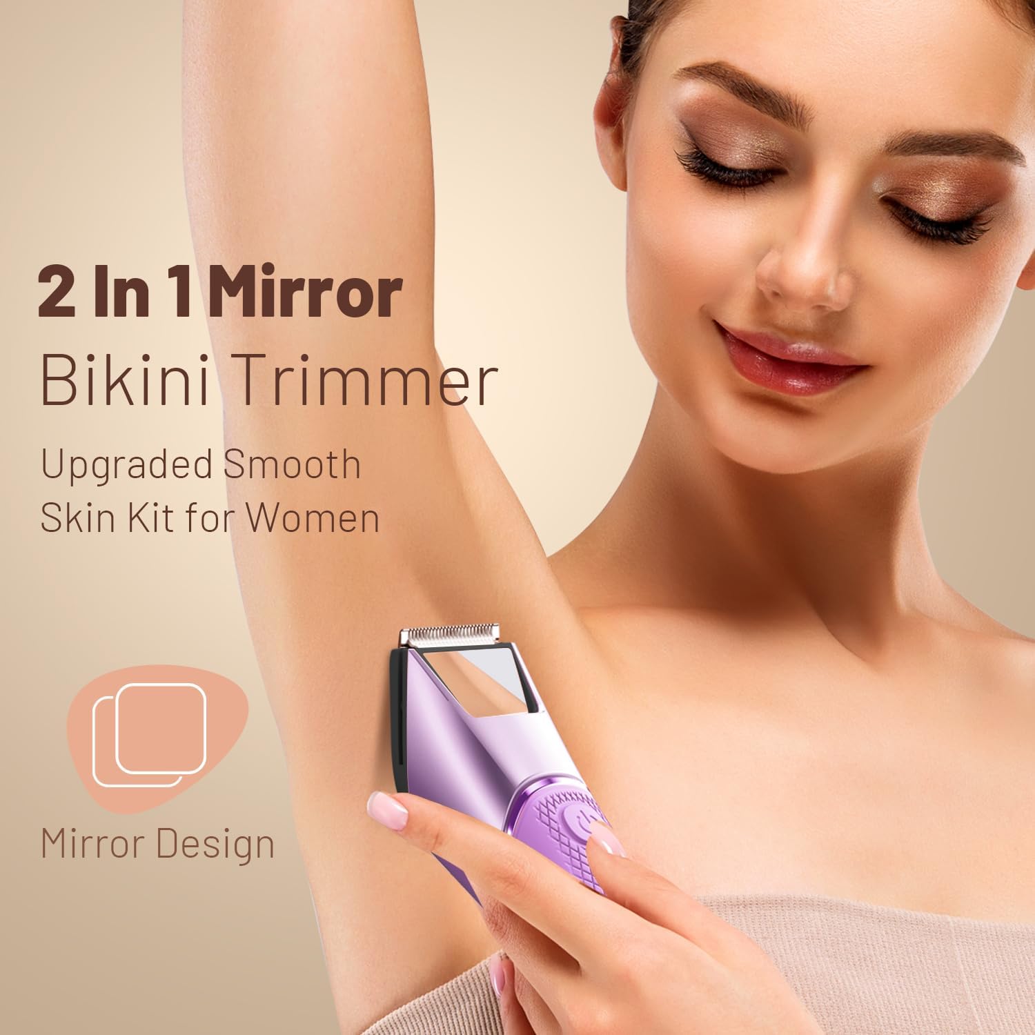 LGTGH Bikini Trimmer tamaño compacto para llevar en bolso.