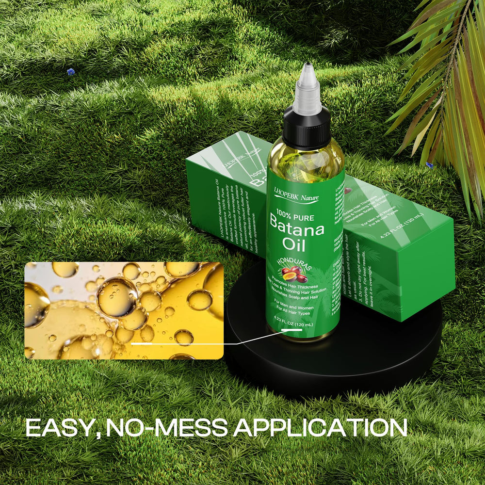Uso diario de Batana Aceite para fortalecer y proteger el cabello, LHOPEBK Nature.