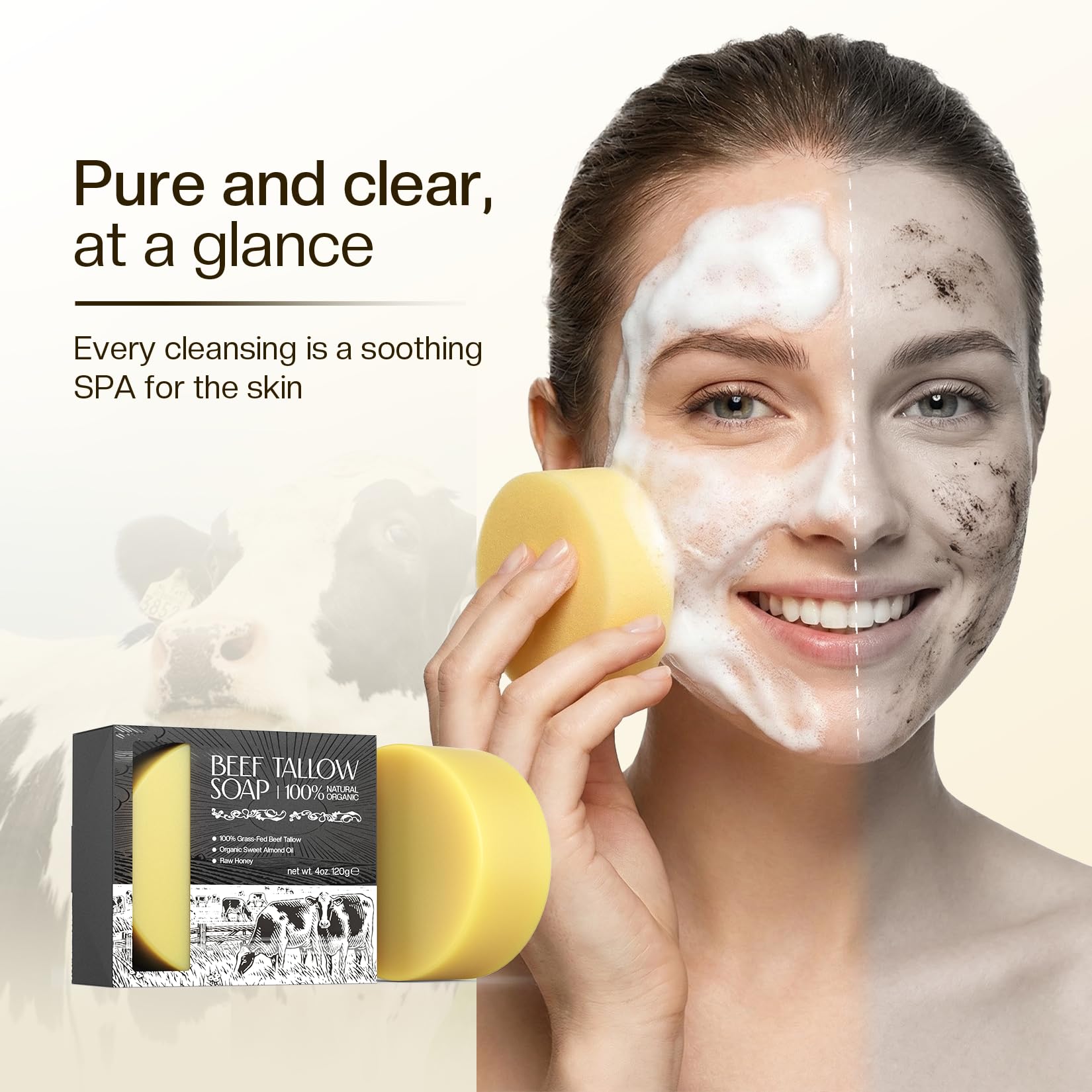 Jabón LHOPEBK Nature, ideal para piel sensible y dermatitis leve