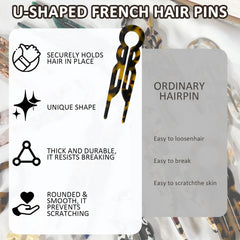 Lialys horquilla para cabello con diseno unico para sujetar sin dañar.