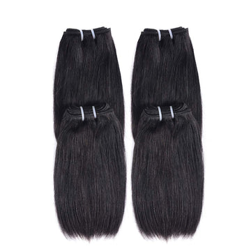 Liang Dian mechones liso 10 pulgadas, color natural y duradero