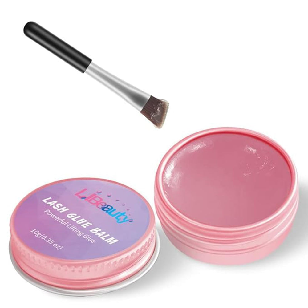 Libeauty bálsamo adhesivo levantamiento pestañas rosa facilita ajuste preciso