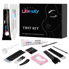 Libeauty Kit Color pestañas y cejas negro para definición natural.