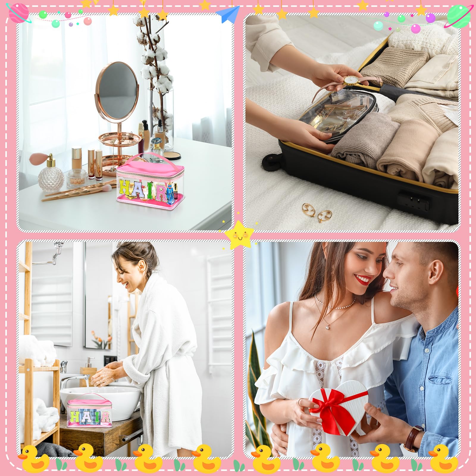 Bolsa organizadora compacta libfrnt para maquillaje diario.
