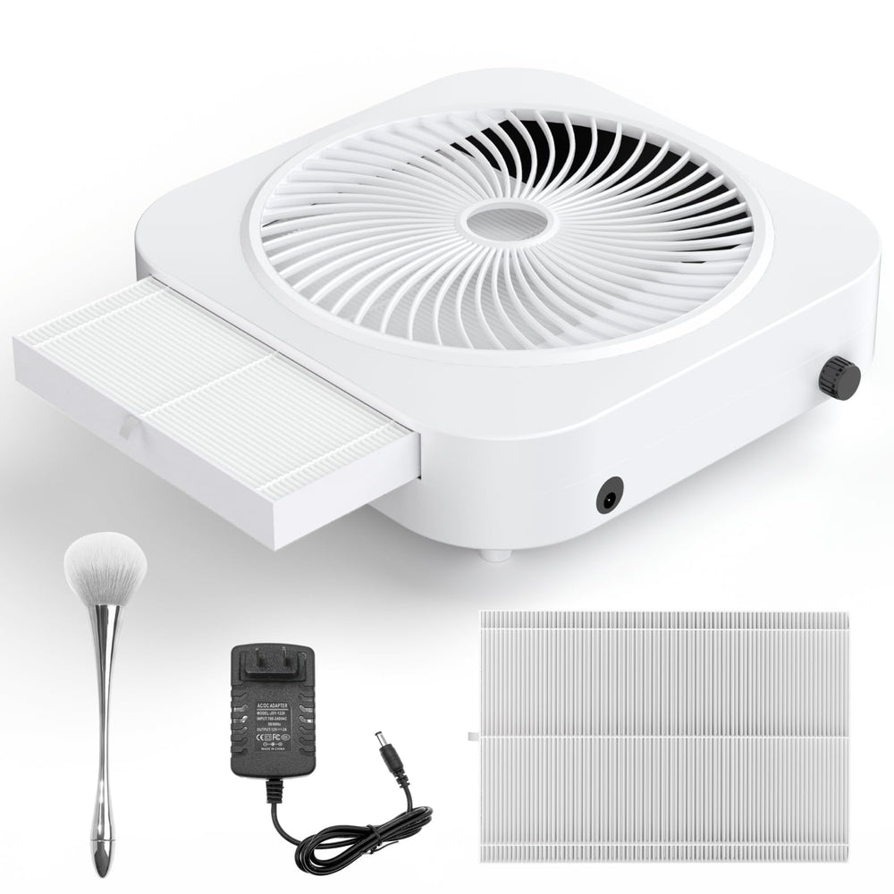 Lictin Recogedor de polvo para uñas con succión de 360 grados para un ambiente limpio.
