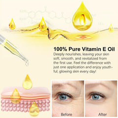 Liefiet Aceite Vitamina E 75000 UI, cuidado de uñas, aspecto más saludable.