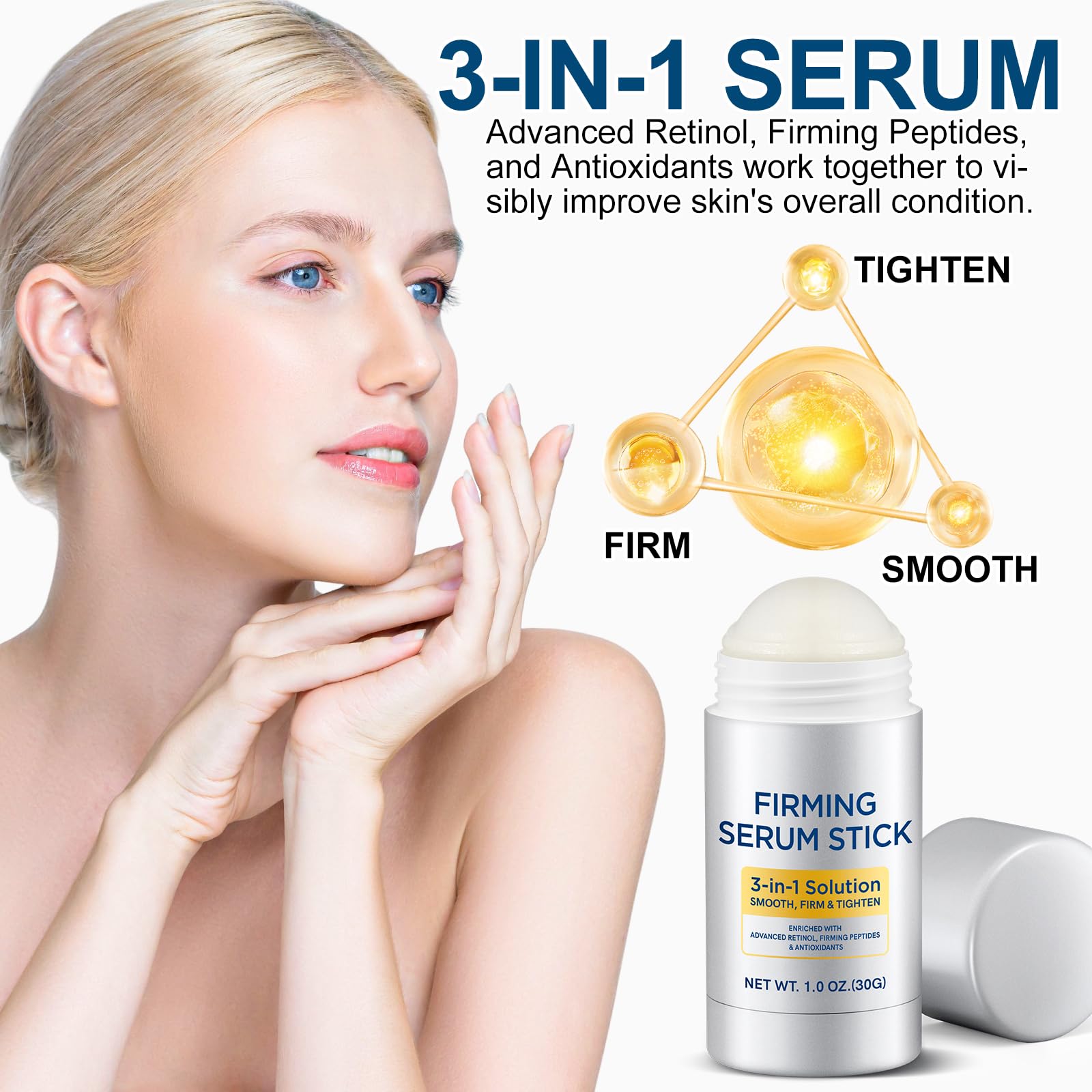 Liefiet stick retinol hidratación profunda, piel suave al despertar.