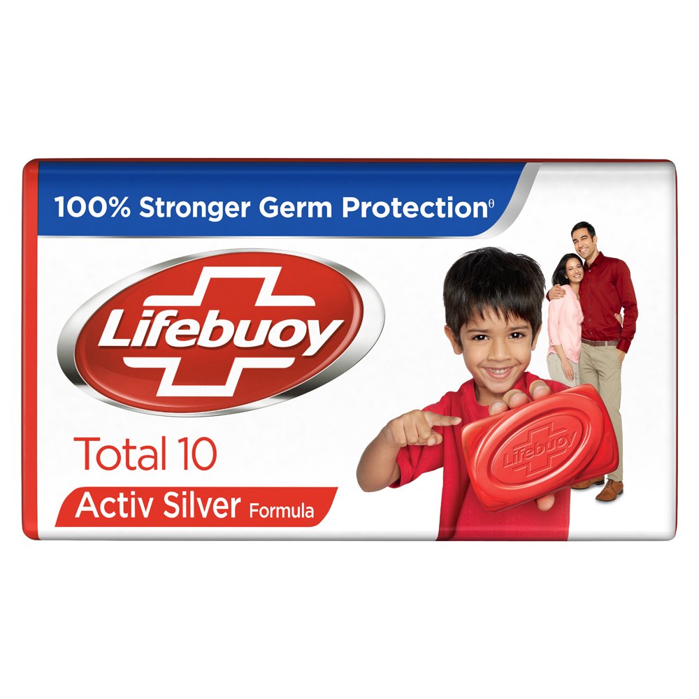 Lifebuoy Total 10 jabón barra 125 g paquete: higiene diaria para toda la familia