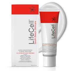 LifeCell crema antiedad todo-en-uno, envase compacto para el cuidado diario de la piel.