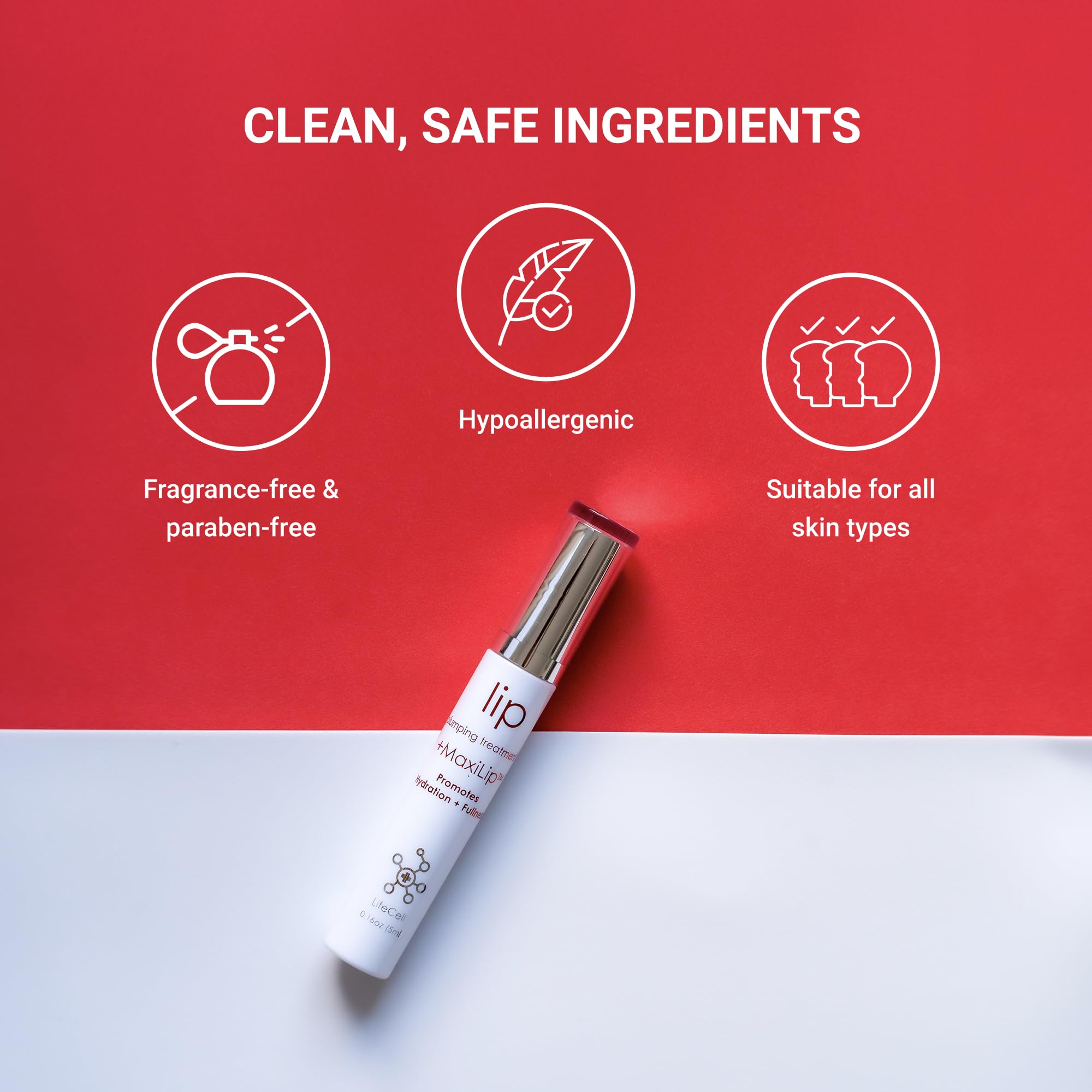 LifeCell Labios: hidratación nutritiva que suaviza los labios.