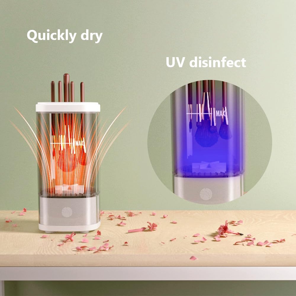 LIFEES cepillos de maquillaje USB, conexión rápida y práctica.