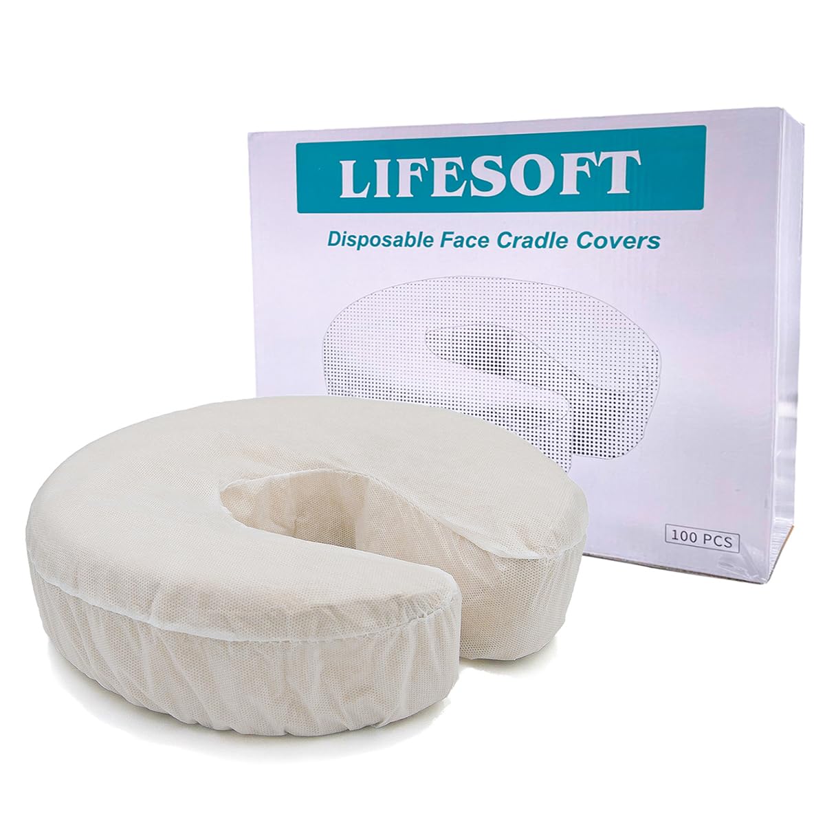LIFESOFT cubrecara desechable caja 100, protección facial higiénica para masaje