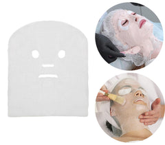 LIFESOFT gasa facial pre-cortada con huecos para ojos, nariz y boca para uso rápido.