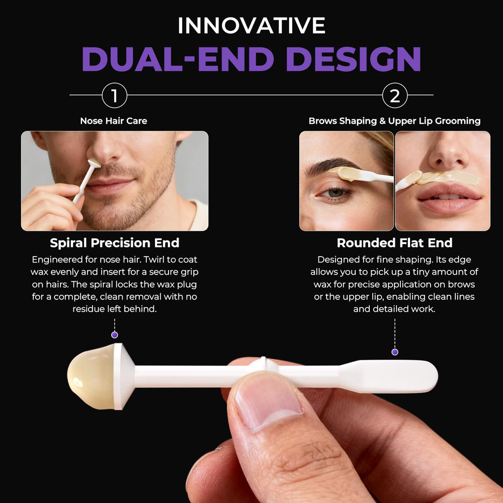 Lifestance Nose Wax Kit mustache protectors protect skin during use.
