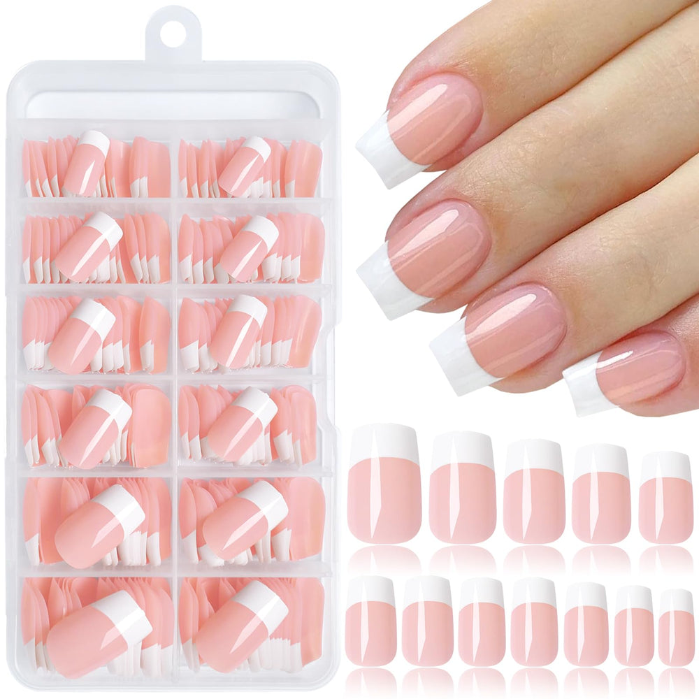 Lifextol 240pc uñas punta francesa, aspecto elegante para manicura en casa