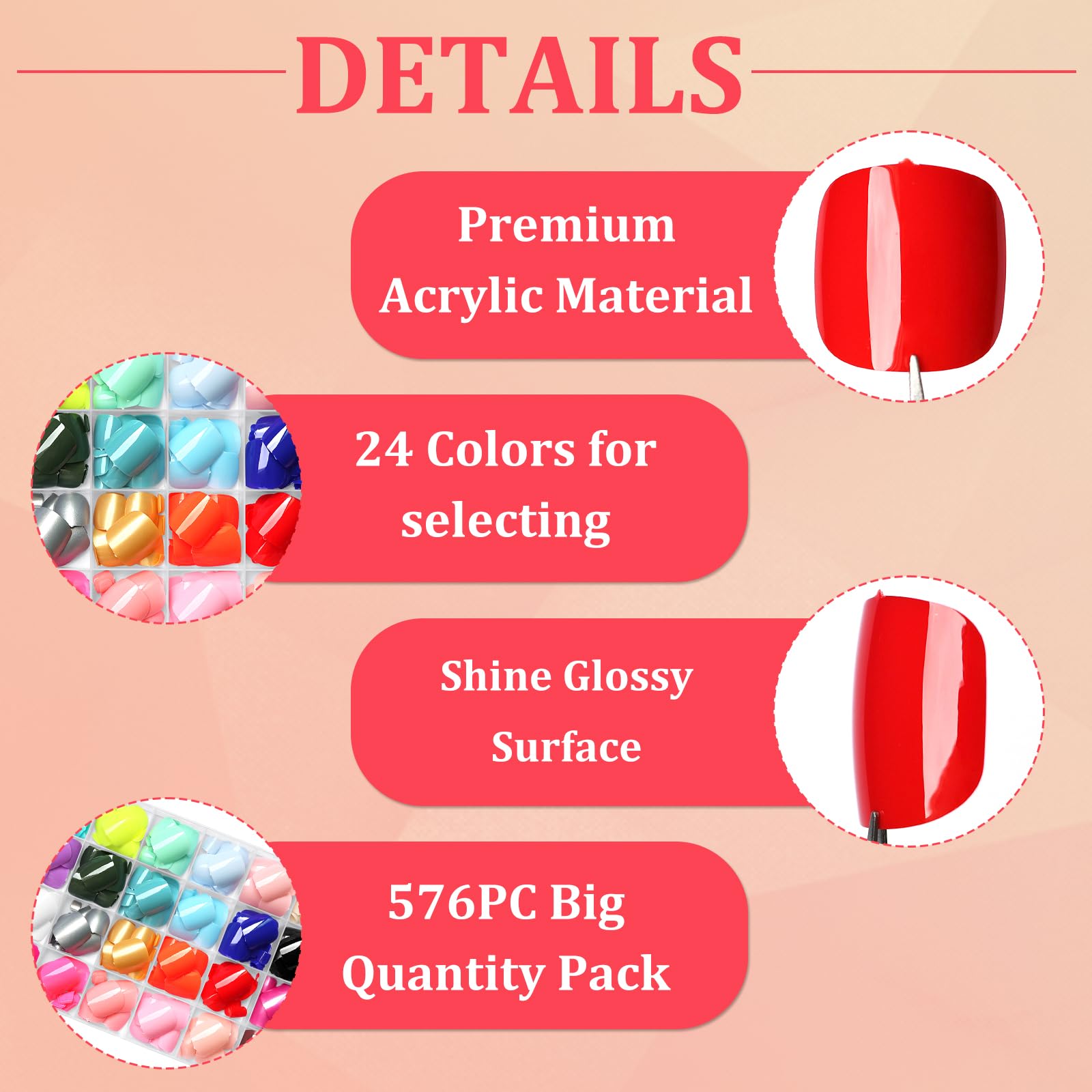 Pegatinas adhesivas Lifextol para fijar uñas sin esmalte.