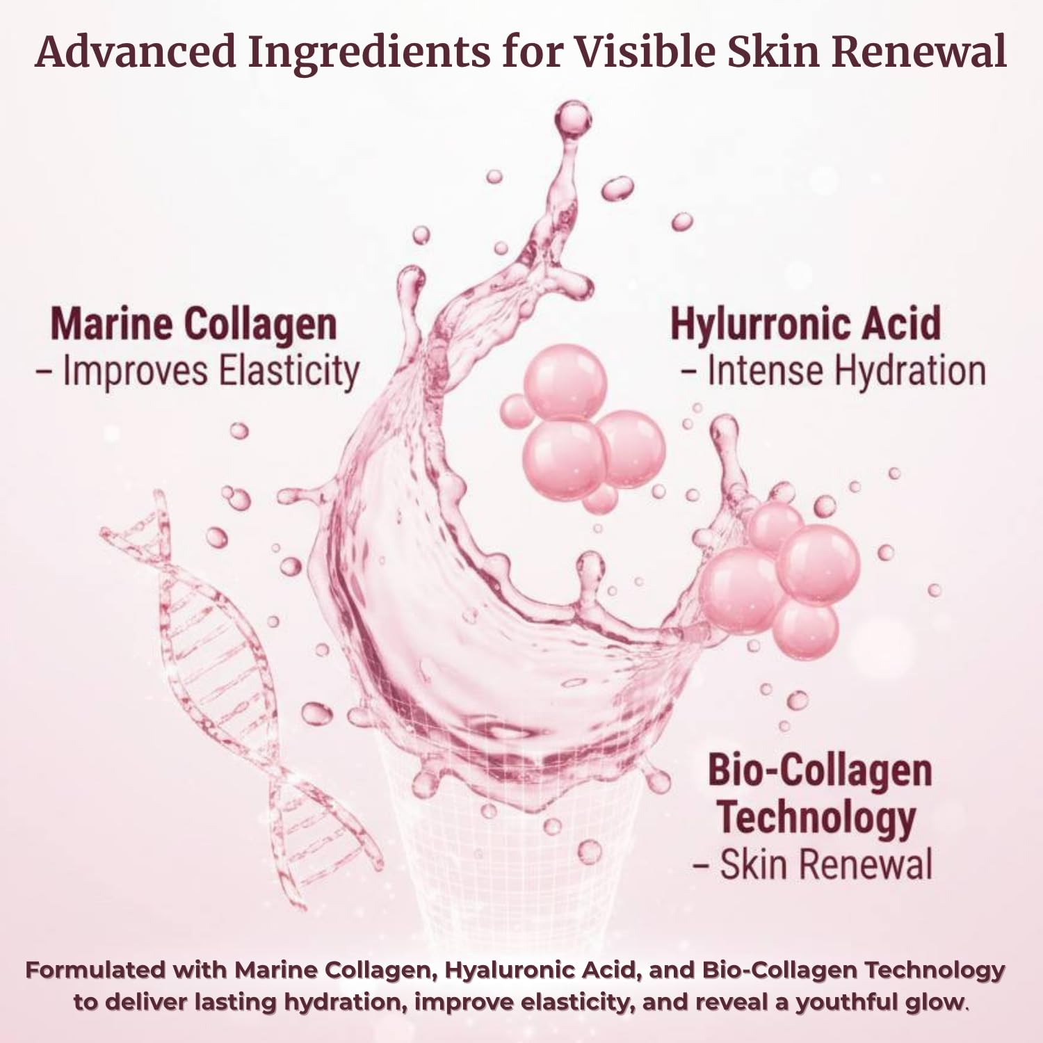 Liftouch mascarilla de colágeno, textura suave para despertar más fresco.