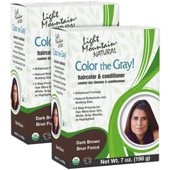 Light Mountain Henna Color Base Paso 1 para cobertura suave de canas.