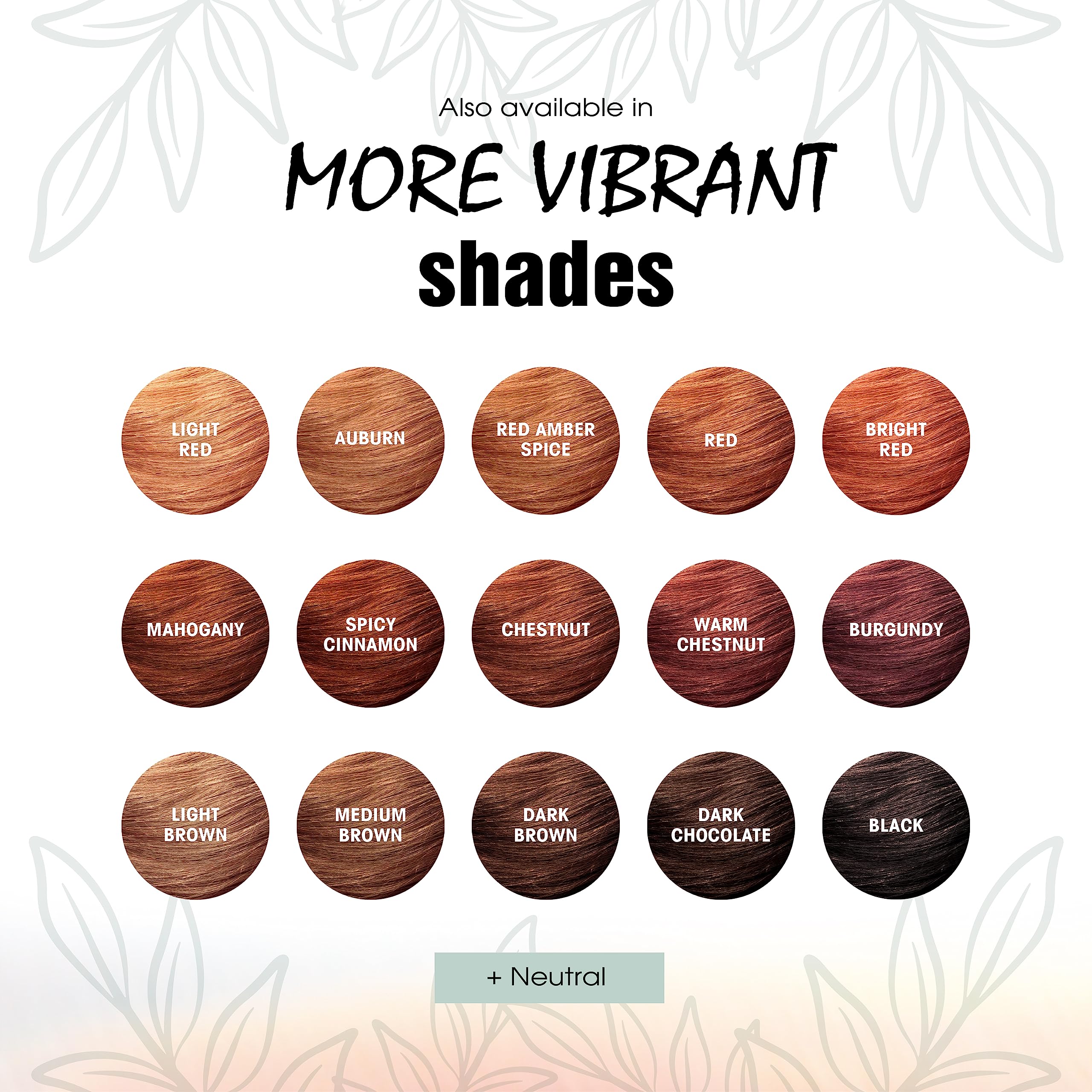 LIGHT MOUNTAIN Henna Color kit vegano libre de crueldad para casa.