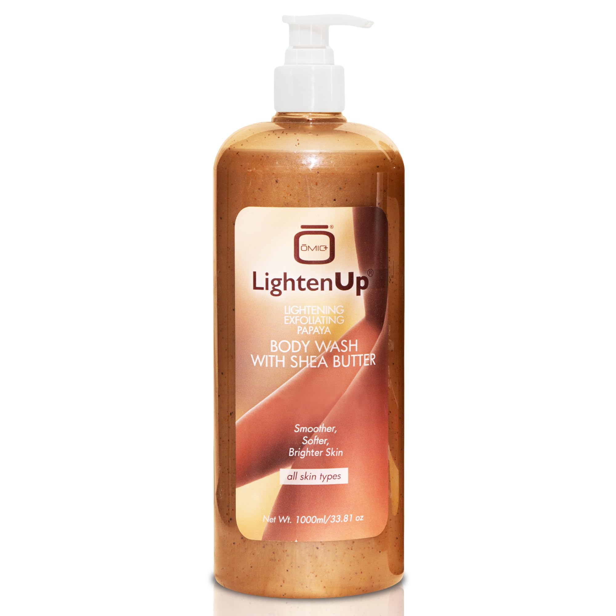 LightenUp Exfoliating Body Wash: botella de 1000 ml para hidratación suave