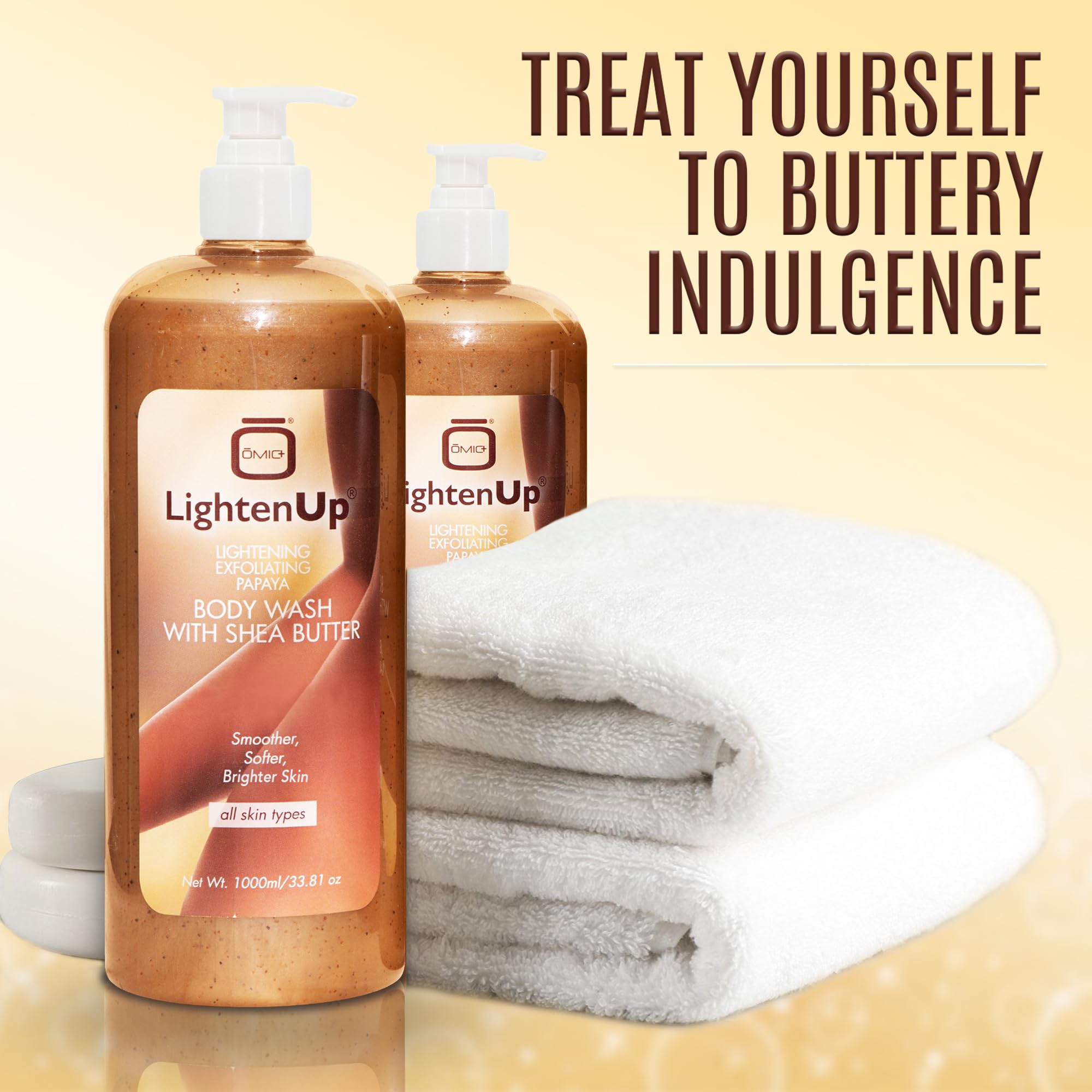 LightenUp Exfoliating Body Wash: manteca de karité nutre la piel
