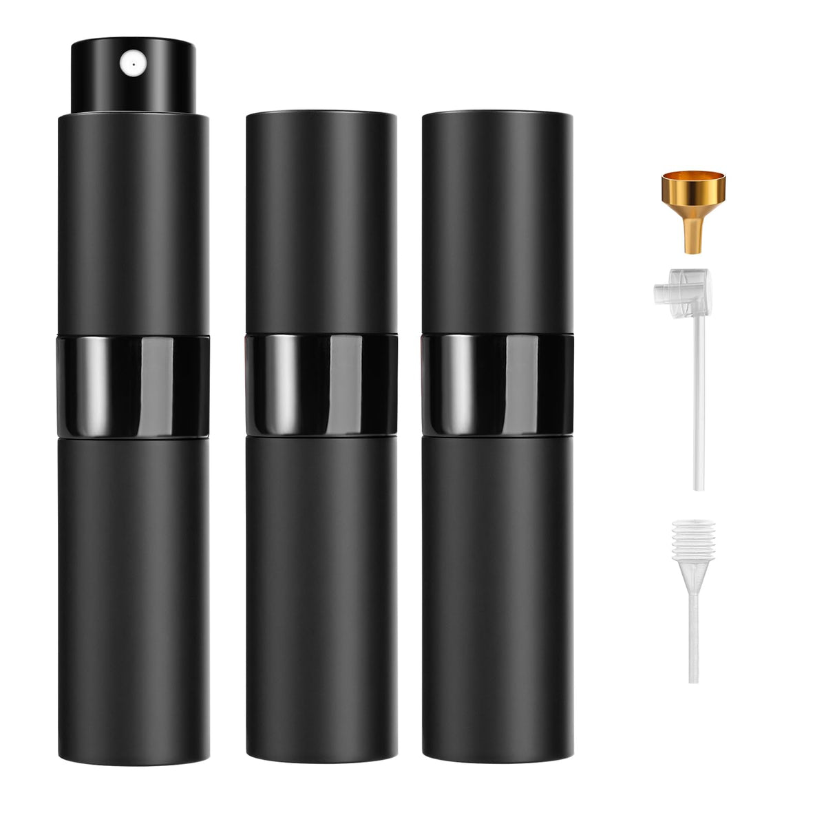 Likealot atomizador de viaje 8 ml negro, ideal para cabina.