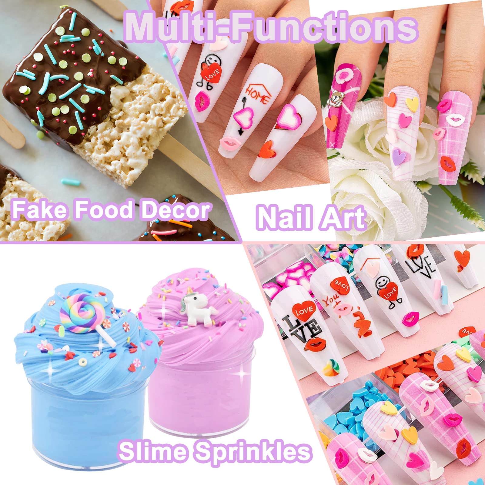 LIKETURE confeti ratón para detalles divertidos en resina y uñas.