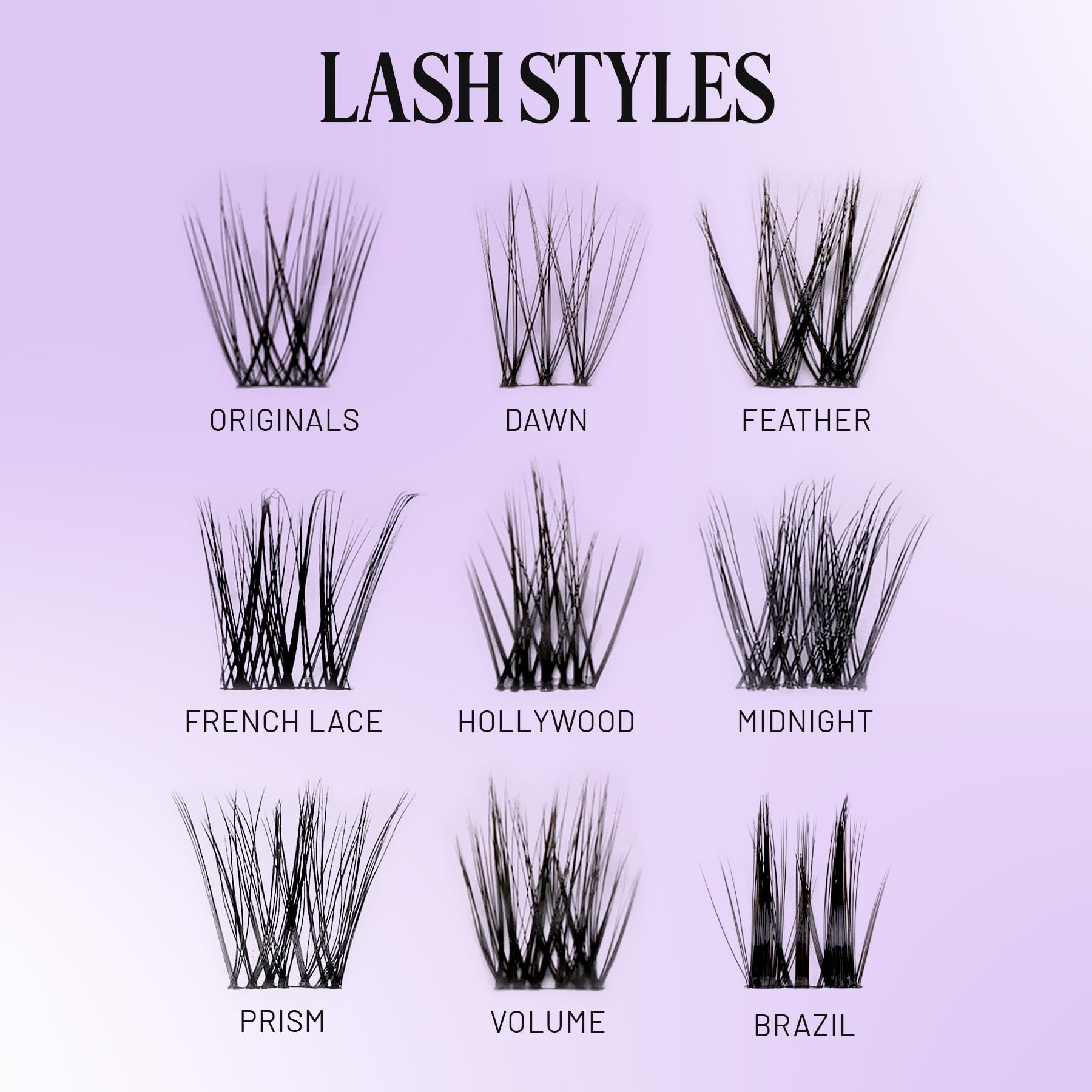 Lilac St Originals, uso casero para extensiones de pestañas en casa.