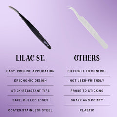 Lilac St. pinzas con puntas duladas para seguridad al manipular clústeres