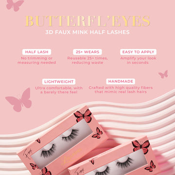 Butterfl-eyes Lilly Lashes estuche para guardar entre usos.