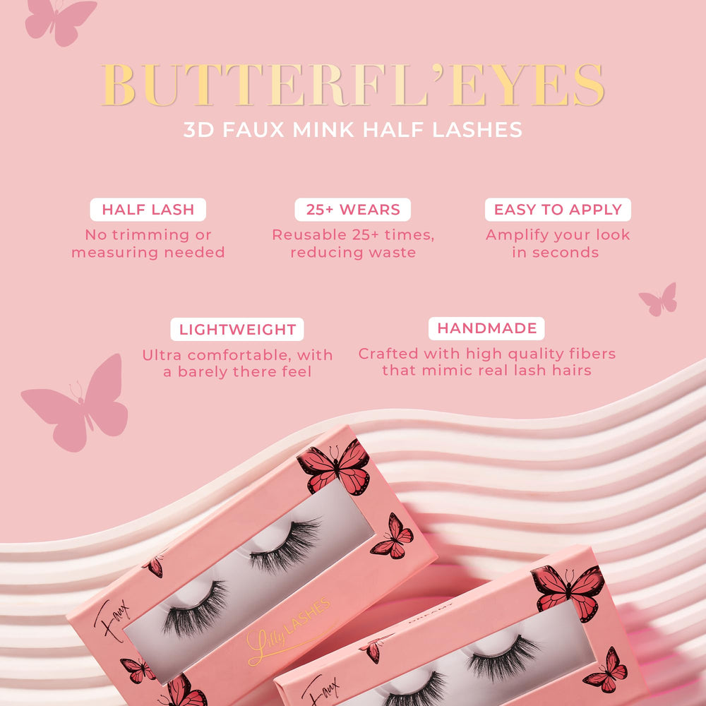 Butterfl-eyes Lilly Lashes estuche para guardar entre usos.