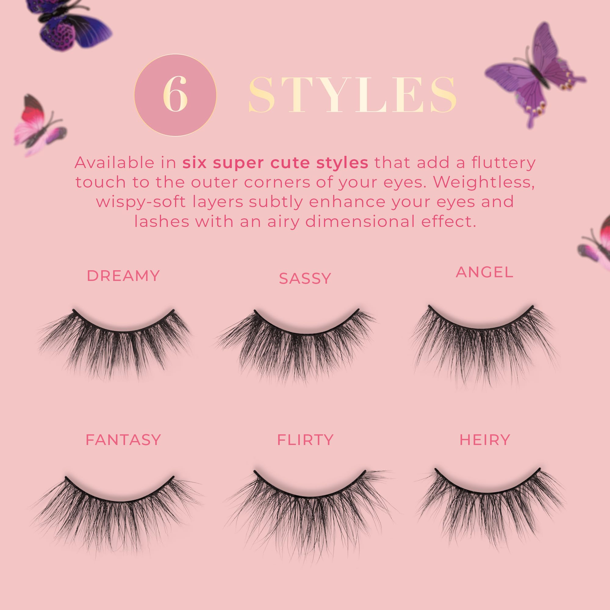 Butterfl-eyes Lilly Lashes reutilizables hasta 20 veces con cuidado.