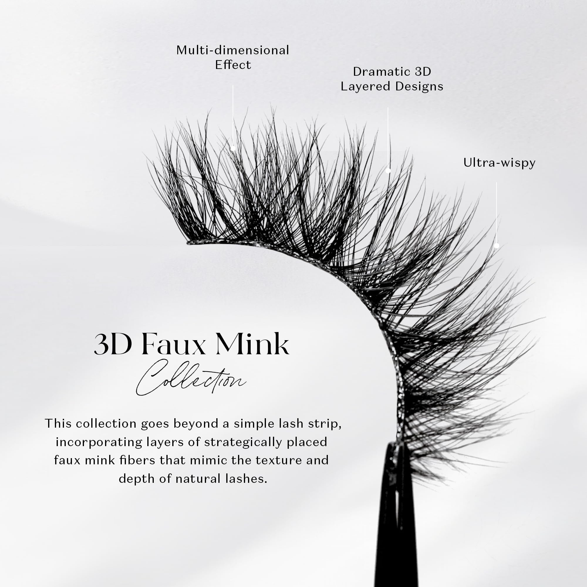 Pestañas postizas Lilly Lashes 3D, volumen dramático para miradas intensas