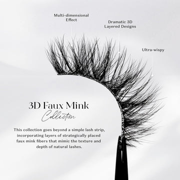 Pestañas postizas Lilly Lashes 3D, volumen dramático para miradas intensas