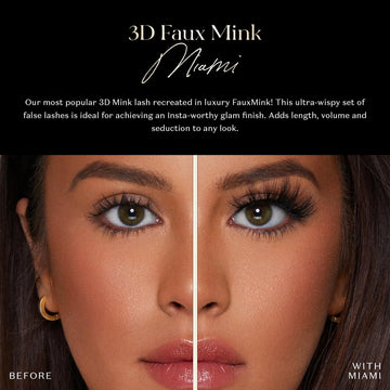 Pestañas Lilly Lashes Miami 3D, detalle suave para efecto esponjado y natural