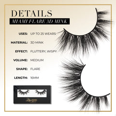 Lilly Lashes Miami Flare 3D Mink: reutilizables hasta 25 veces para ahorro