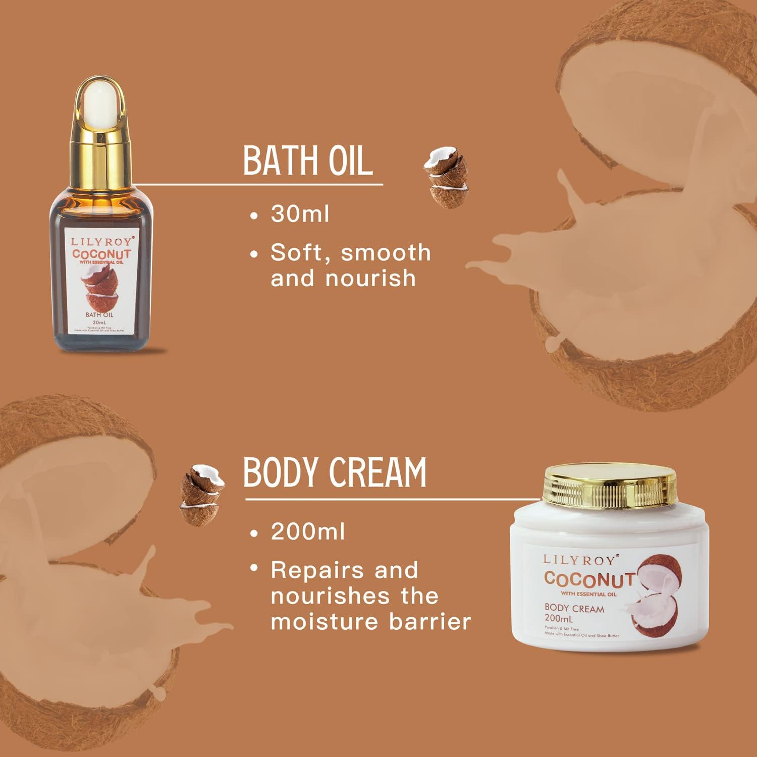 Aceite de baño relajante de LILY ROY, para respiraciones tranquilas