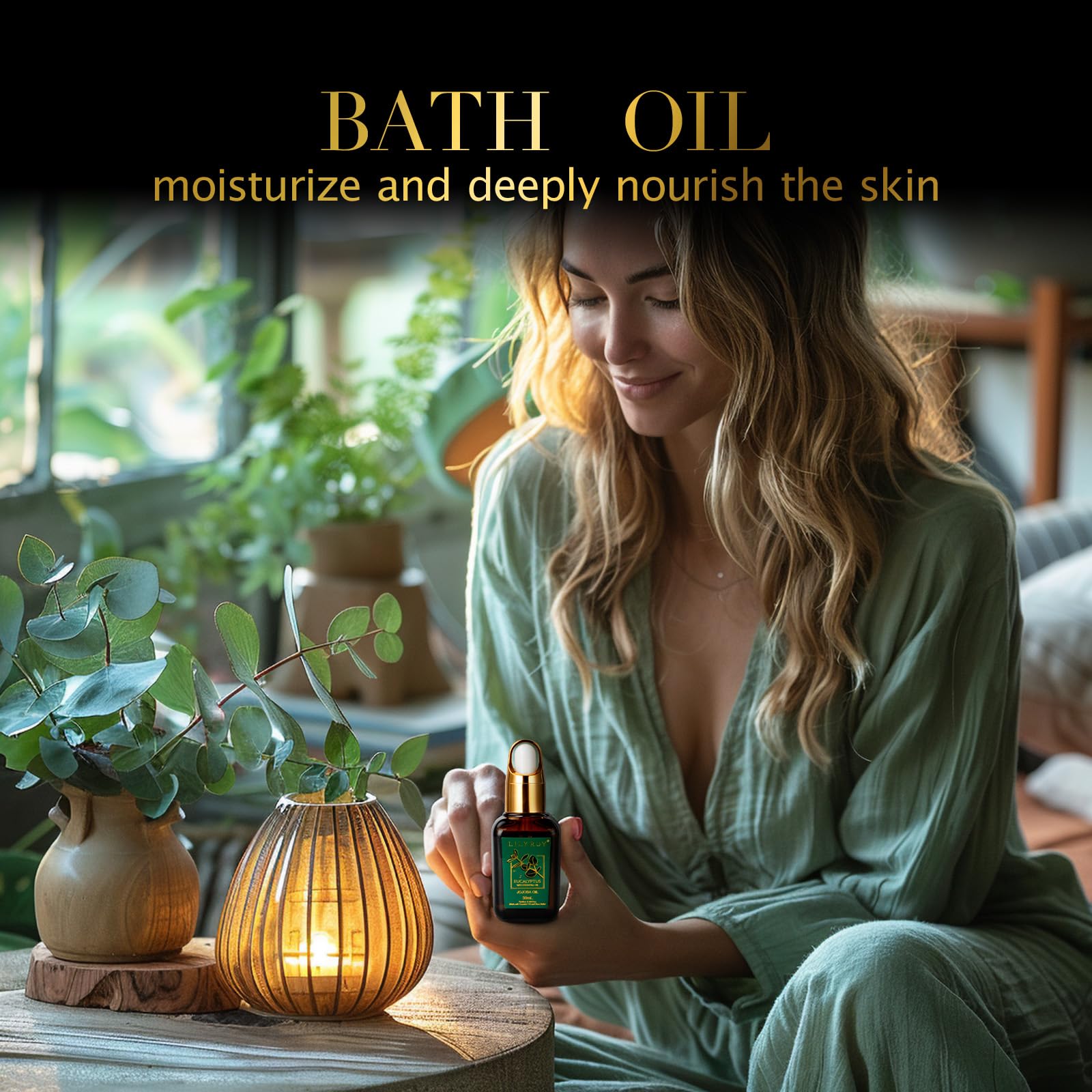 LILY ROY aceite-jojoba-bano: hidratación suave durante el baño