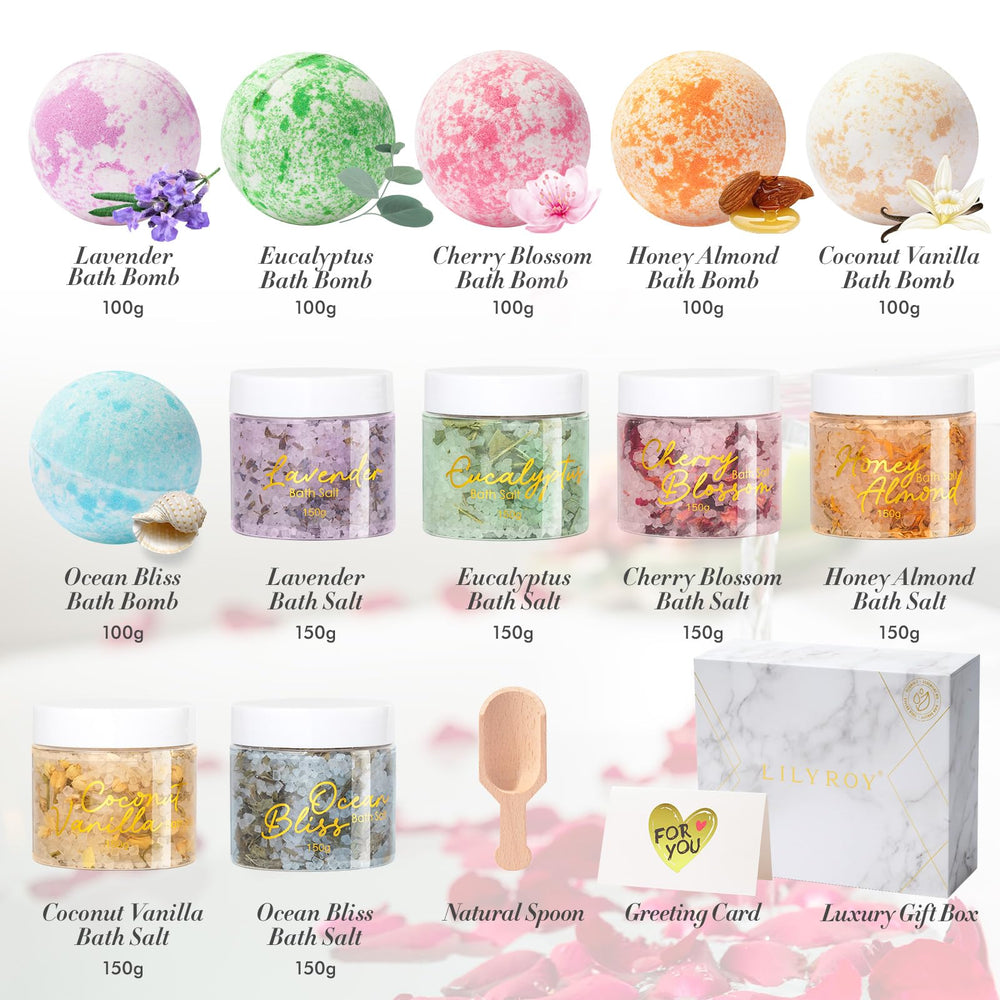 Bombas de baño Lily Roy 100 g, burbujas suaves para la piel.