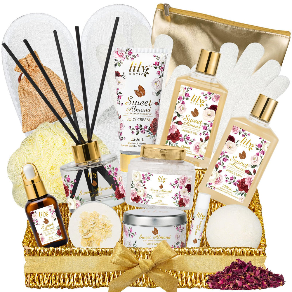 Cesta spa Lily Roy 17 piezas para regalo relajación en casa