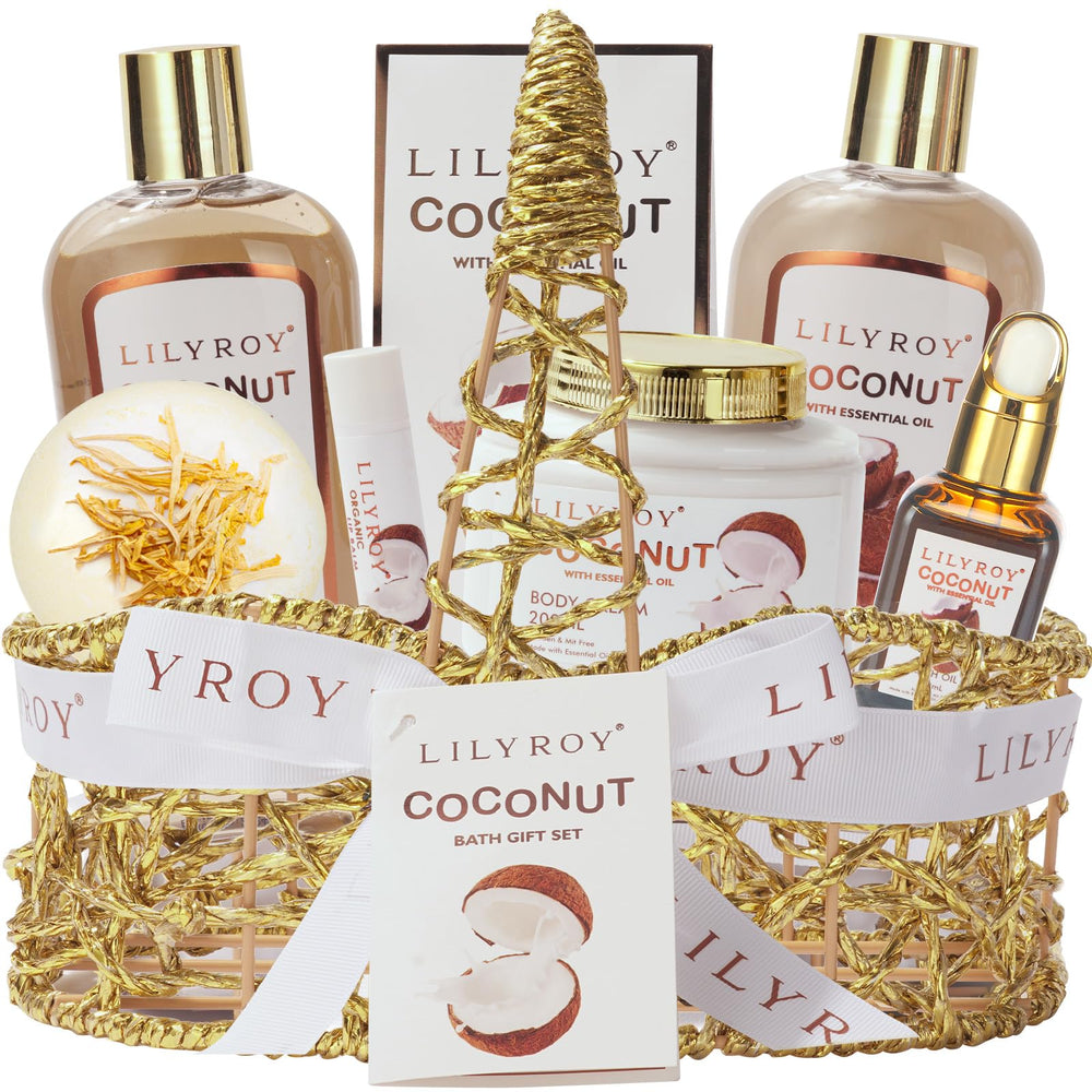 LILY ROY conjunto de baño de lujo en cesta, ideal para regalo