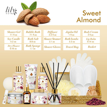 Gel de ducha Lily Roy aroma almendra para sensación fresca