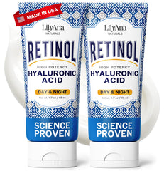 Crema facial LilyAna Naturals Retinol para el frente, hidrata y suaviza líneas