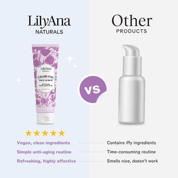 LilyAna Naturals exfoliante facial poros despejados y piel más limpia