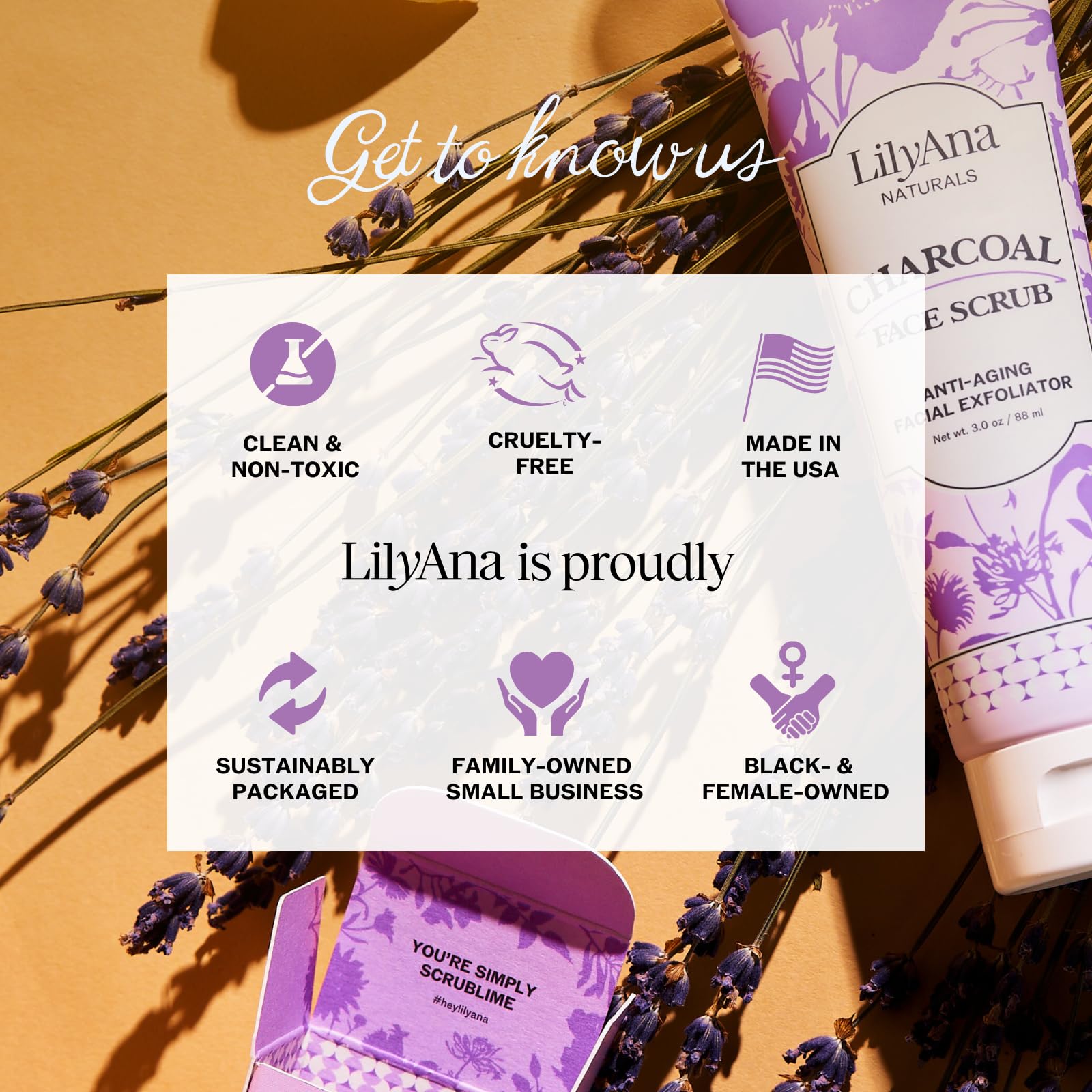 LilyAna Naturals exfoliante facial uso diario para limpieza suave