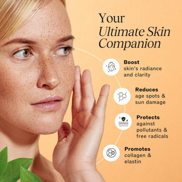 LilyAna Naturals Vitamin C Serum dropper close-up for easy application