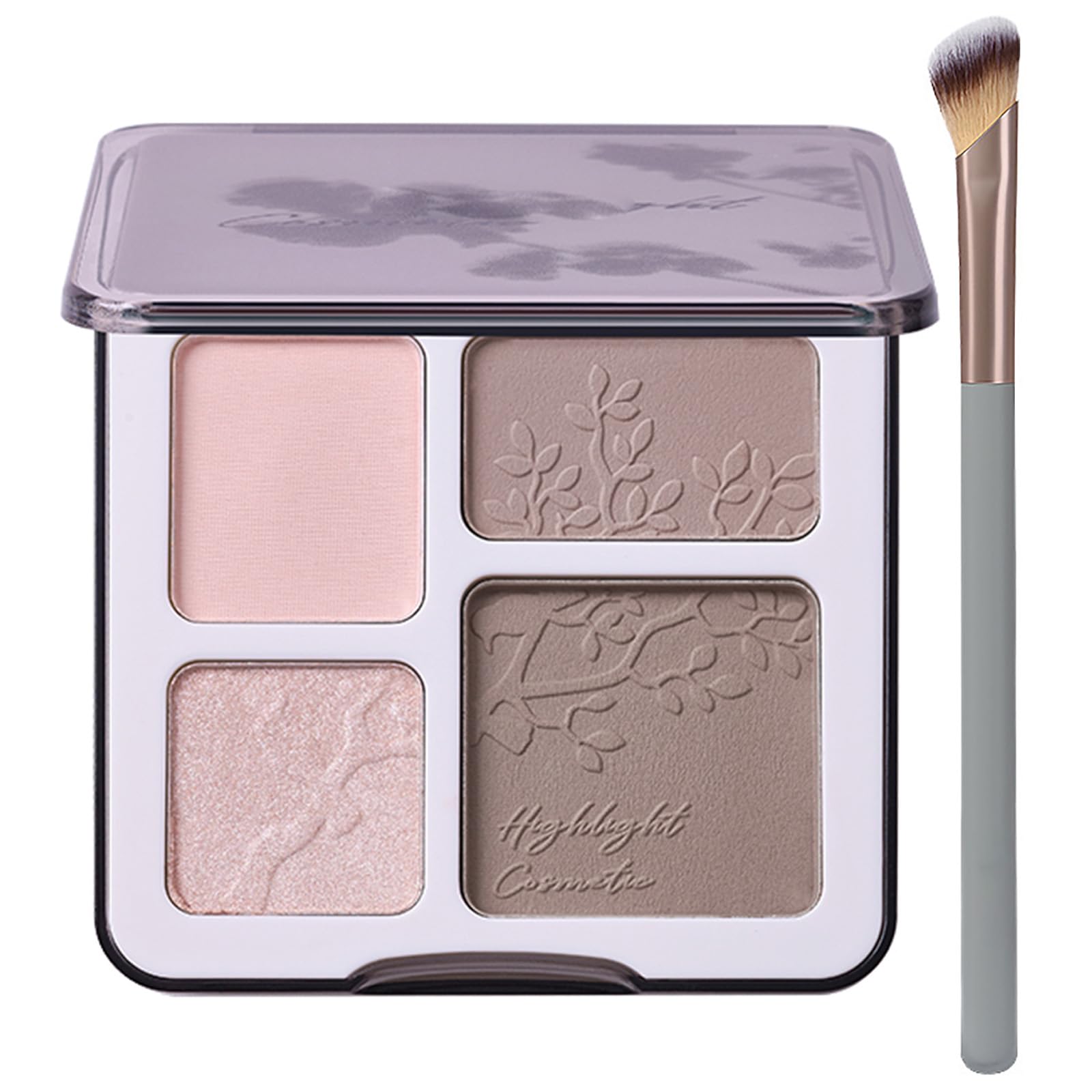 Paleta Lilyloria Iluminador y Contorno compacta para definir rasgos con acabado natural